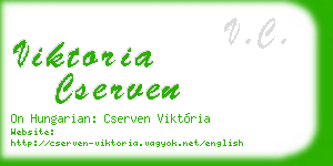 viktoria cserven business card